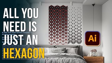 Parametric patterns | How to create patterns in illustrator with simple shapes #viral #illustrator