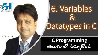 6. Variables And Datatypes | C Programming Language In Telugu For Beginners