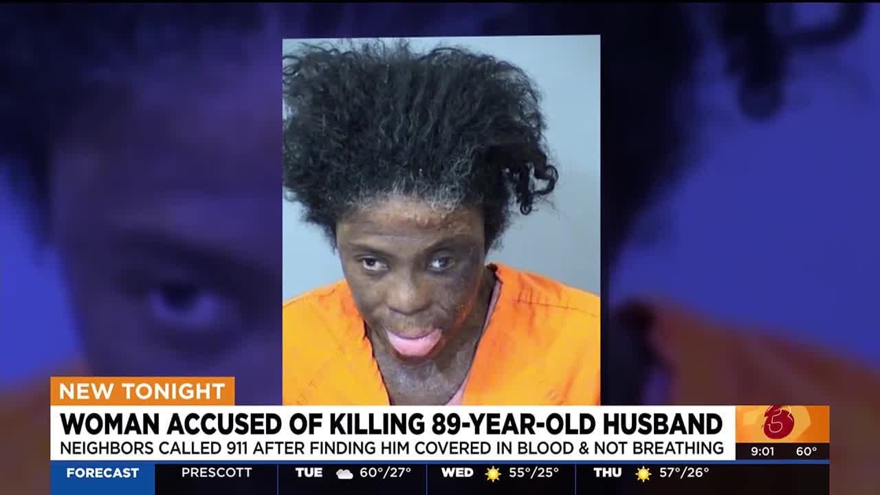Woman accused of killing 89-year-old husband at Phoenix home - YouTube