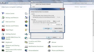 How to Delete Java Cache in Windows 7