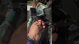 Keeping the GoPro hero 3 in service.  TW200 Night Ride.