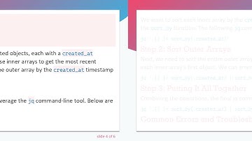 How to Sort Nested Arrays of Objects by Timestamp with jq
