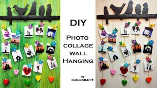 Love Photo collage wall Hanging | photo frame making| Art and craft ideas | cardboard craft ideas screenshot 1