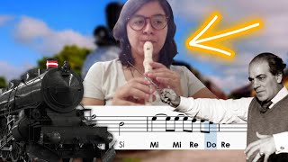 O Trenzinho do Caipira | Partitura com Notas para Flauta Doce -#multiraqueldias