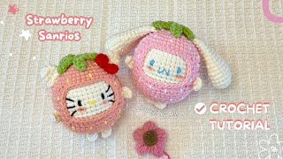 🍓 Strawberry Sanrio | Crochet Tutorial | Step by Step Amigurumi tutorial
