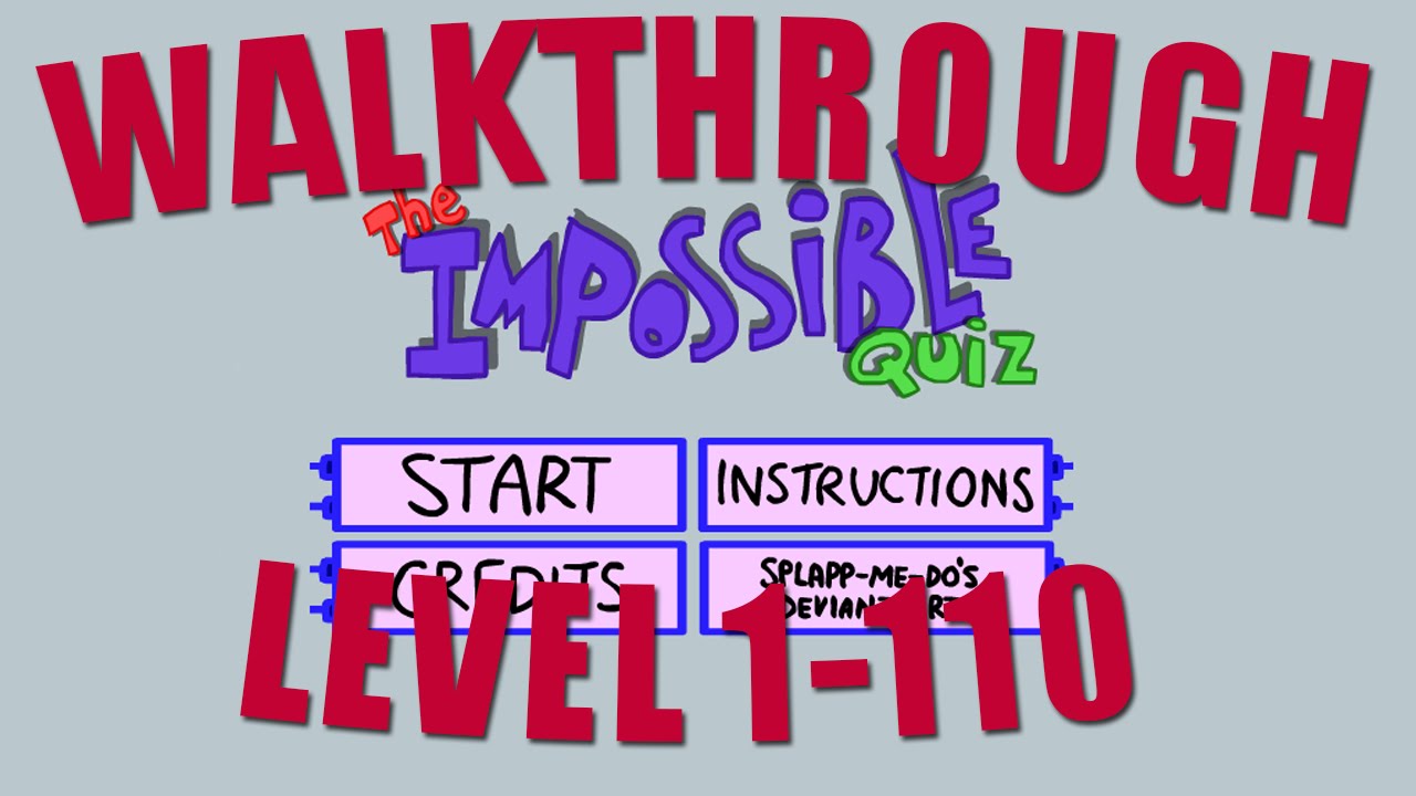 Impossible quiz walkthrough