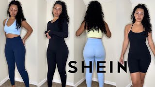 SHEIN ATHLEISURE / WORKOUT WEAR TRY-ON HAUL | IS IT WORTH IT? LULU LEMON DUPES ?