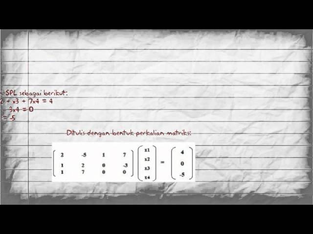 Video Pembelajaran Matriks