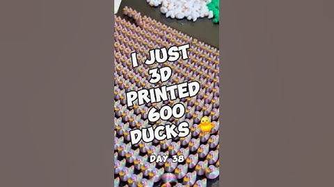 3D Printing a Duck for Every New Subscriber! | Day 38