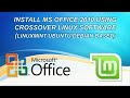 How to install ms office on linux