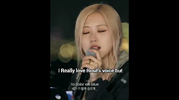 i love Rosé's voice but........ #rosé