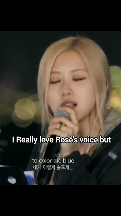i love Rosé's voice but........ #rosé