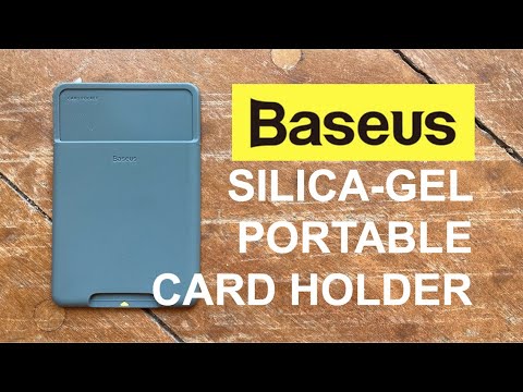 [UNBOXING] ? BASEUS Silica-Gel Portable Card Holder Porta-Cartão Minimalism Minimal ASMR