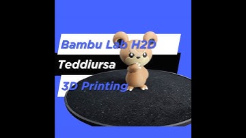 Teddiursa Pokémon Printed on Bambu Lab H2D #3d #3dprinting #epic #bambulab #bambulabh2d #h2d
