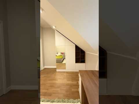 #мебельдлядетской на заказ. Мансардный шкаф и стол. Видео обзор после сборки.