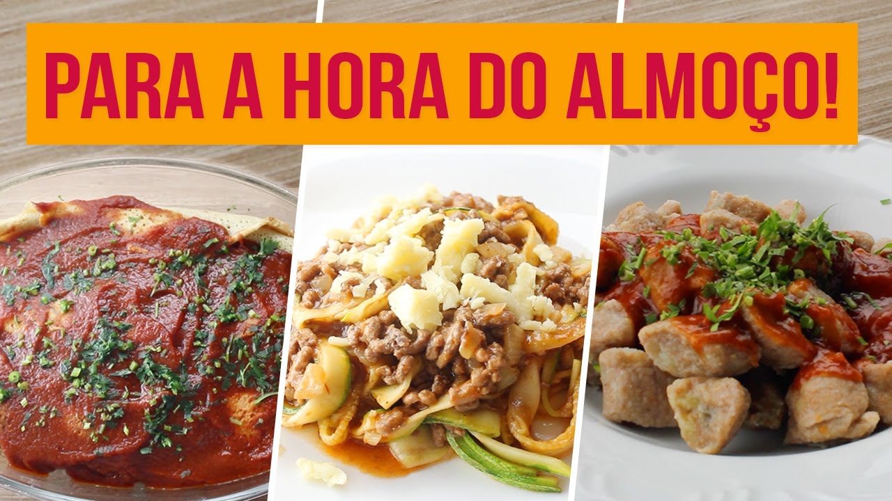 ALMOÇO FIT COMPLETO! | Substitua seu Almoço por essas Opções!