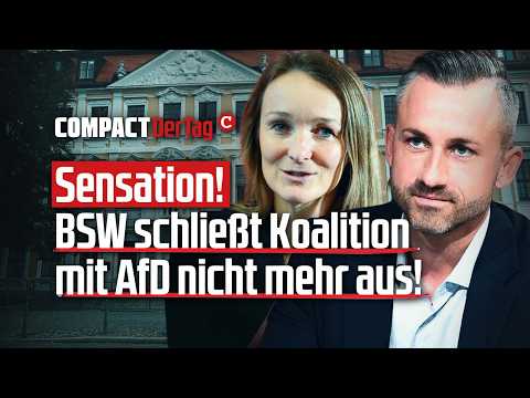 Sensational! BSW no longer rules out a coalition with the AfD!💥