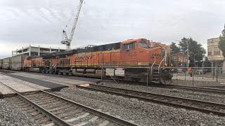(Southbound) 7455 Garbage train blasts through Auburn Station and a friendly crew 😀