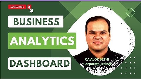 Mastering Business Analytics with Excel: A Comprehensive Guide || CA Alok A Sethi #analytics