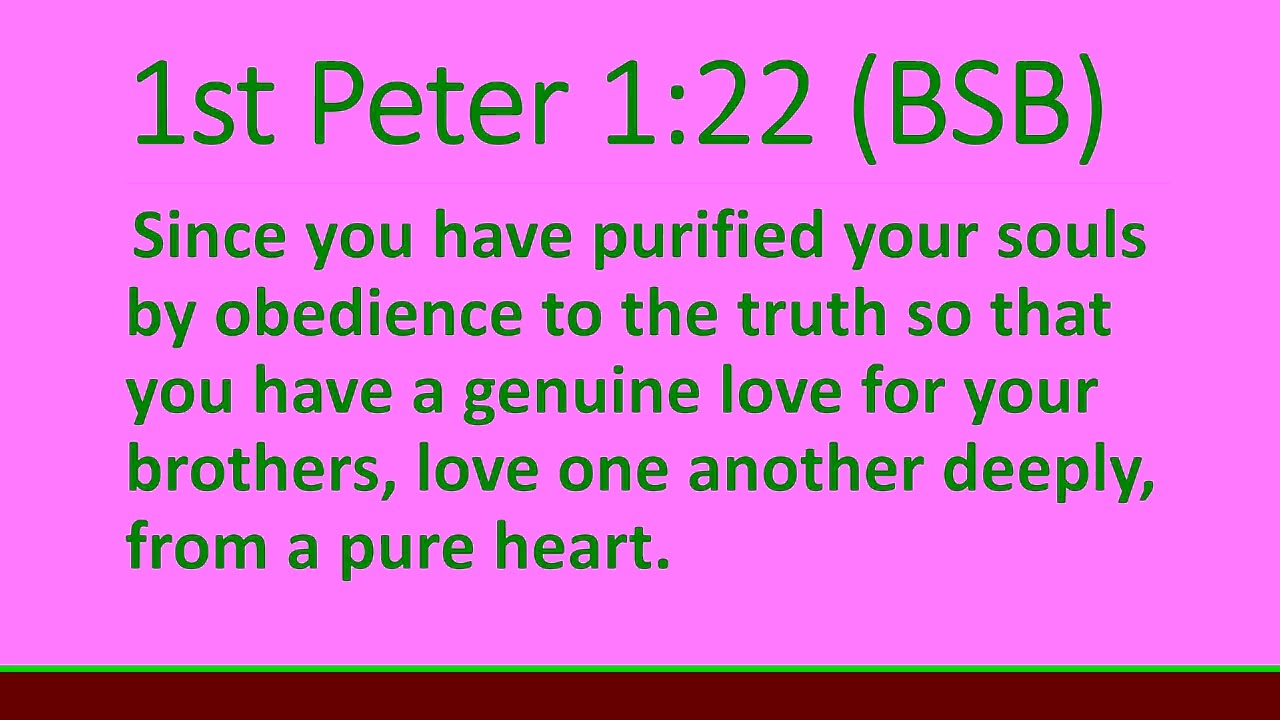 A Call to Holiness 1st Peter 1:20-2:3