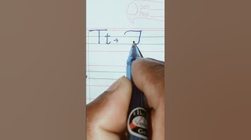 How to write capital & small letter"Tt" in cursive||#shorts|#radhusing|#Handwriting|#cursivewriting