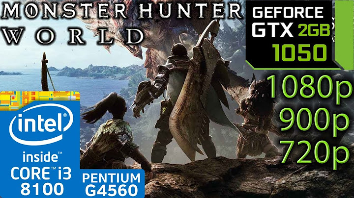 Monster Hunter World - GTX 1050 2gb - i3 8100 - G4560 - 1080p - 900p - 720p - benchmark pc