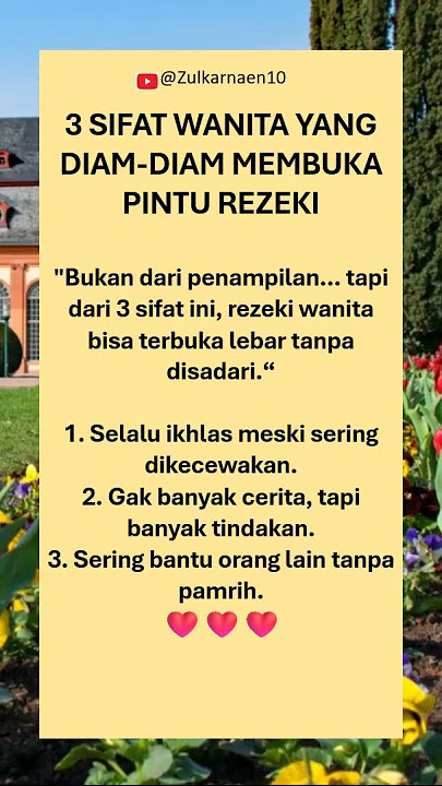 3 sifat wanita yang diam-diam membuka pintu rezeki | suami istri bahagia #shorts