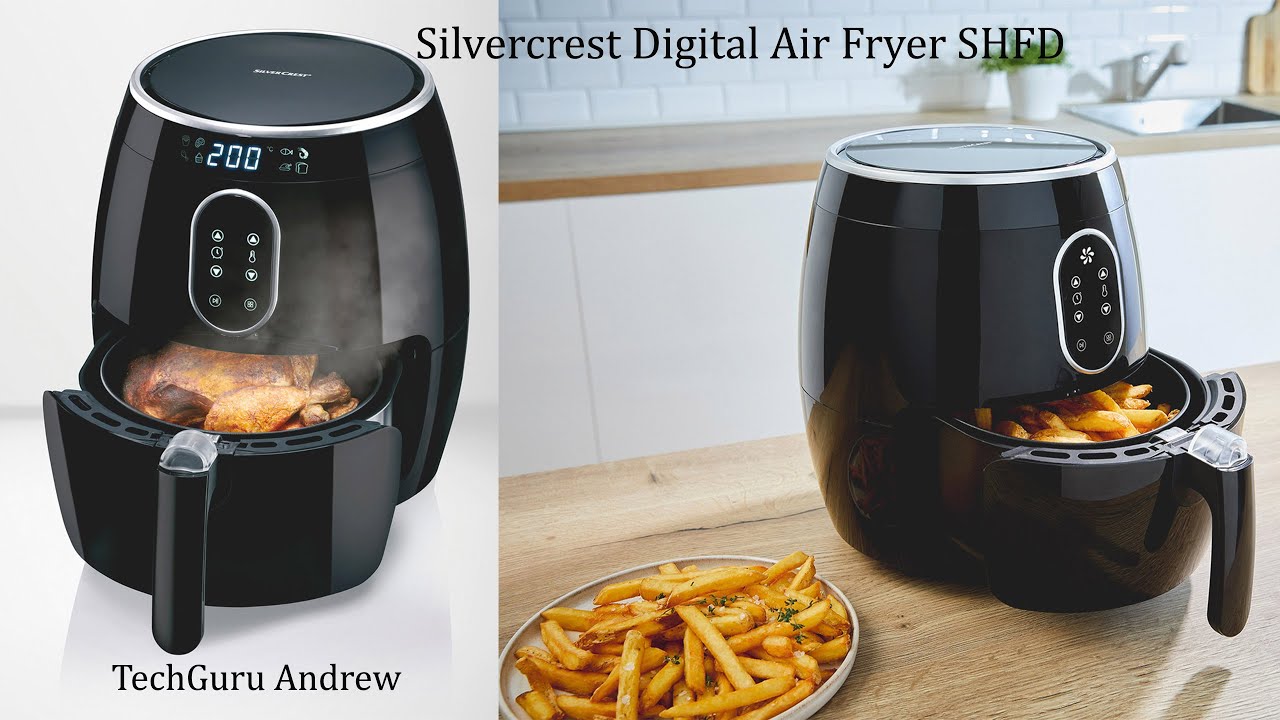 te ontvangen bronzen Grote waanidee Silvercrest Digital Air Fryer SHFD A1 REVIEW - YouTube