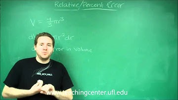 Relative/Percent Error