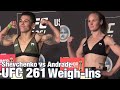 UFC 261 Official Weigh-Ins: Valentina Shevchenko vs Jessica Andrade