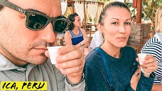 A MUST: Sample Pisco at Nietto Winery in Huacachina and Traveling by Peru Hop Bus