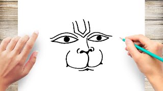 How to Draw Hanuman Face