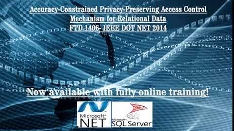 Accuracy Constrained Privacy Preserving Access Control Mechanism for Relational Data IEEE D