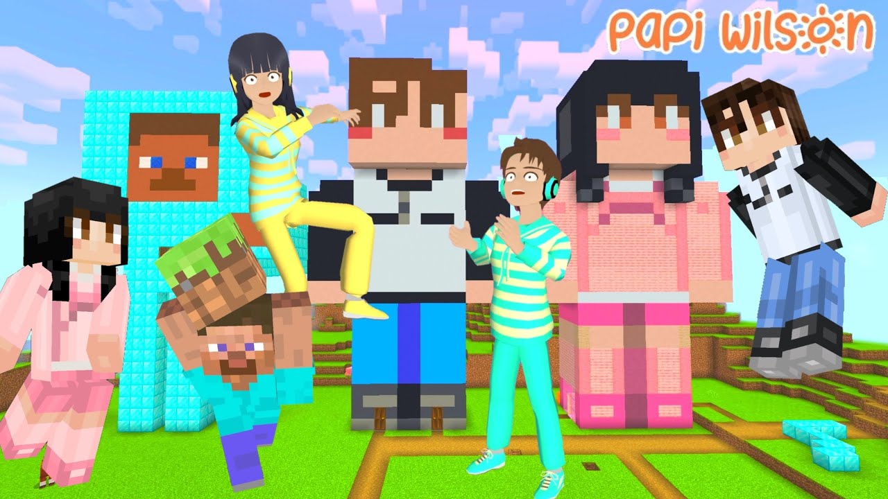 Yuta Mio Masuk Ke Dunia Minecraft Punya Patung Yuta Mio Raksasa 😱🌿 | Minecraft | Papi Wilson