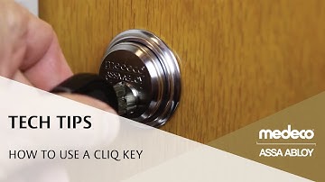 How to use a Medeco CLIQ Key - Medeco Locks