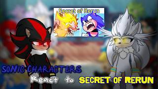 Sonic Characters react to Secret of Rerun || ⟪Vs.Sonic.EXE: Powerjack Gameplay⟫