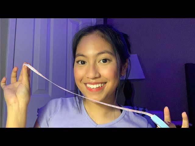 ASMR Measuring Your Face in 1 minute 💜