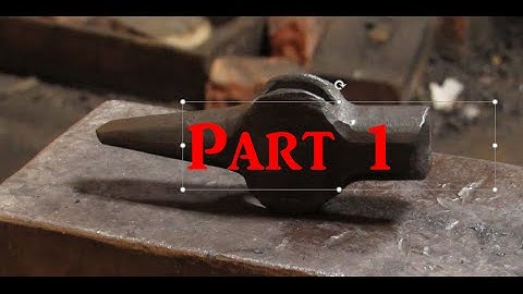 Forging a Hammer Eye Punch w/ Power Hammer - part 1