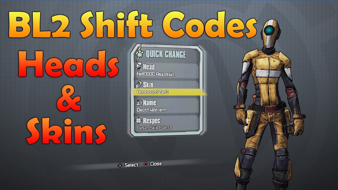 Borderlands 2 shift codes skins and heads roommlm