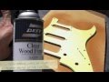 How to do an aged relicd finish on a strat pickguard