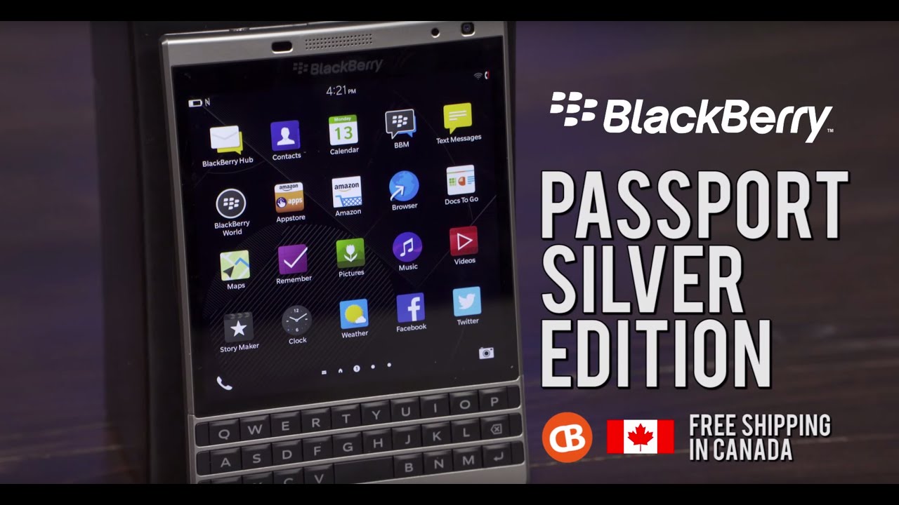 BlackBerry Passport SILVER Edition - Order now and receive $130 in FREE Accessories!