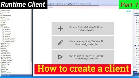 FactoryTalk View Studio SCADA Basic || How to create FactoryTalk View Client || Rockwell SCADA