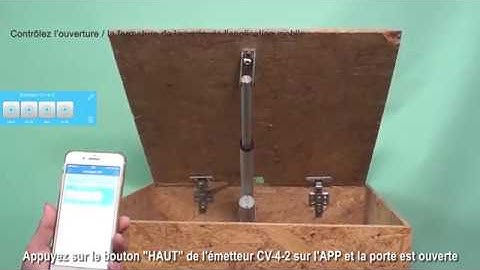 Porte télécommandé RF wifi domotique avec l