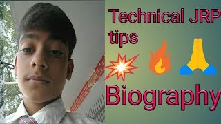 Pratik bhai ka biography |technical JRP tips |#RaviSinghim ||#tipsandvideo🇮🇳