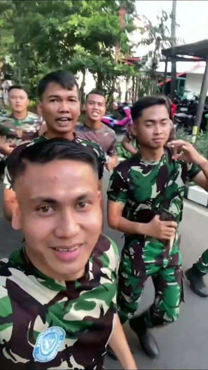 TNI LARI PAGI BIAR BADAN KUAT DAN SEHAT #SHORTS