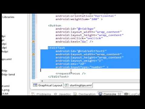 Android Tips 10  EditTexts and a Button share one line