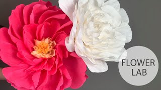 Giant Flower Peony Coral Charm for a DIY Wedding Backdrop - Craft Tutorial