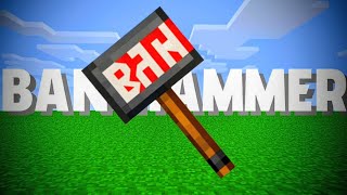 I Made a BAN HAMMER in Minecraft Bedrock