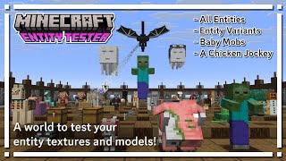 Entity Tester - A world to test your entity textures and models! [Updated] [1.21.8]
