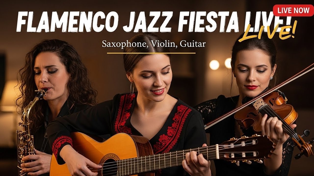 LIVE Music Session Flamenco Guitar Saxophone and Violin That Feels Alive